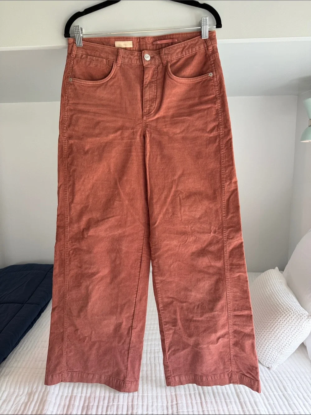 Pilcro Wide-Leg Jeans in Rust